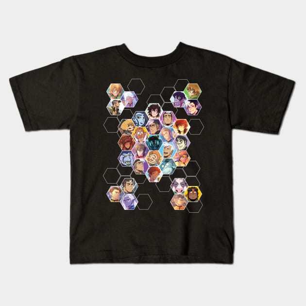 5th Anniversary Five Apparel Design Kids T-Shirt by Let's Voltron Podcast